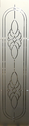 Рисунок "Косичка 2" на стекле Сатино Бронза